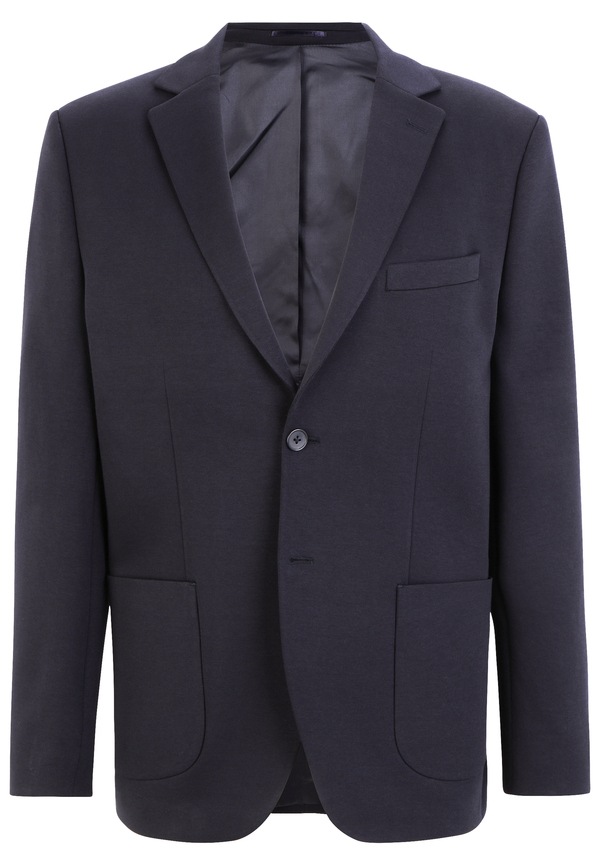 Weiches Sweat Sakko, Marine Detailansicht 2