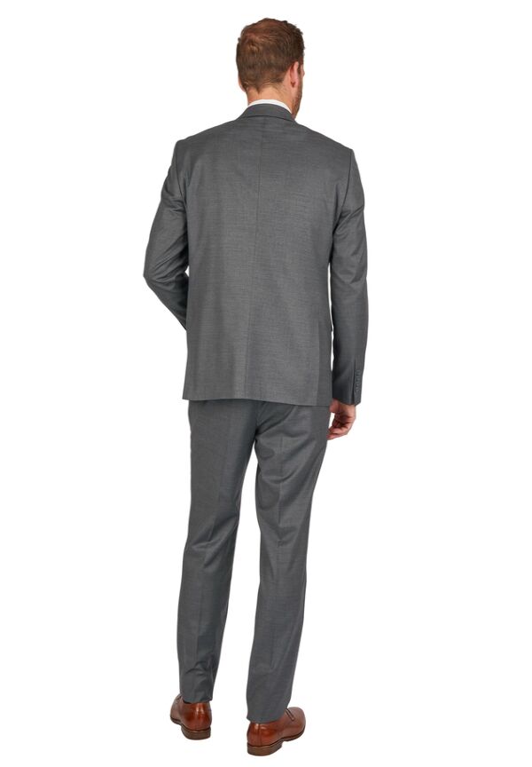 Anzug Regular Fit elastisch, Grey Rückansicht