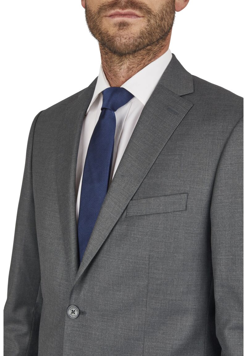 Anzug Regular Fit elastisch, Grey Detailansicht 1