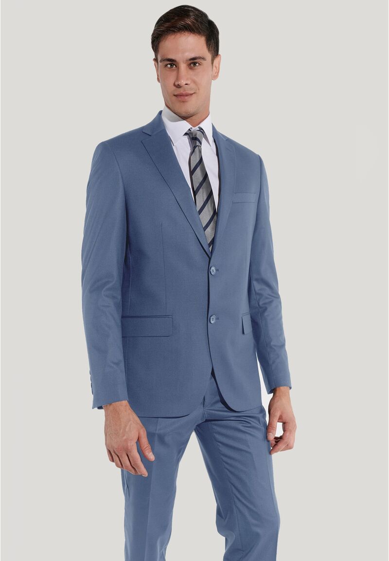 Anzug Regular Fit elastisch, Light blue Detailansicht 1