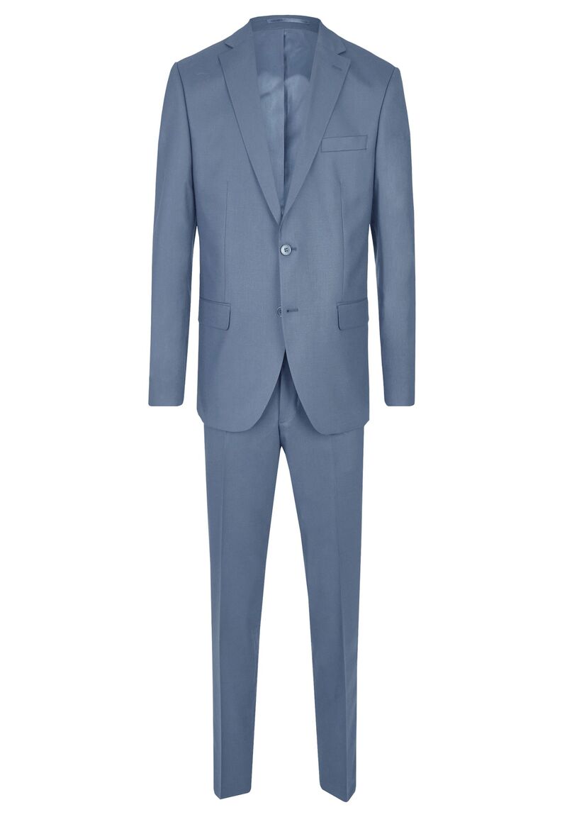 Anzug Regular Fit elastisch, Light blue 