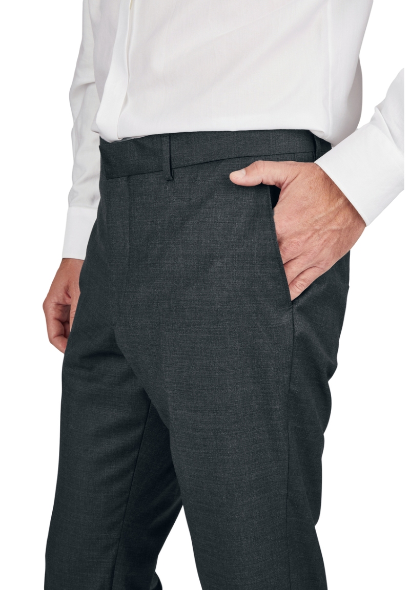 Anzug Regular Fit elastisch, Anthracite