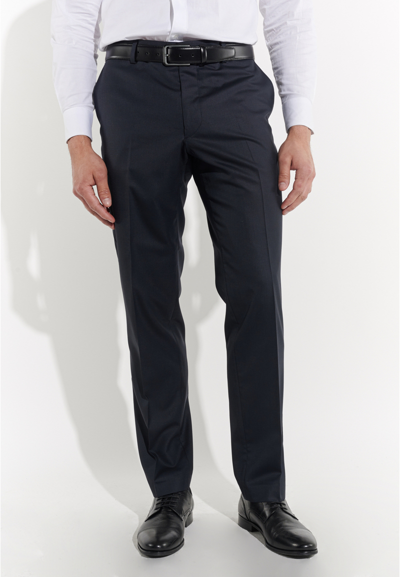Anzug Regular Fit elastisch, Navy Detailansicht 2
