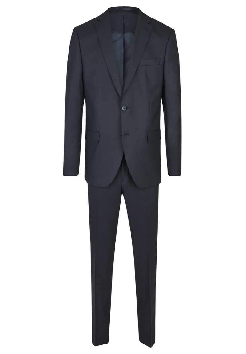 Anzug Regular Fit elastisch, Navy