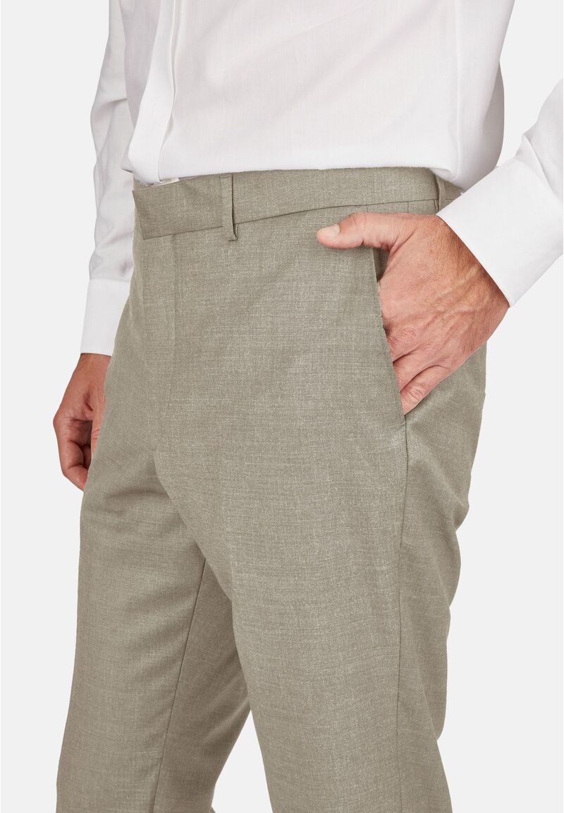 Anzug Regular Fit elastisch, Beige