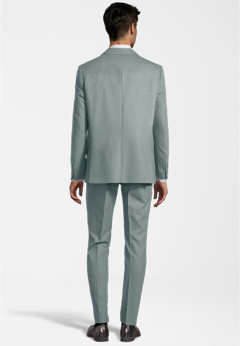 Anzug Regular Fit elastisch, Salbei Rückansicht