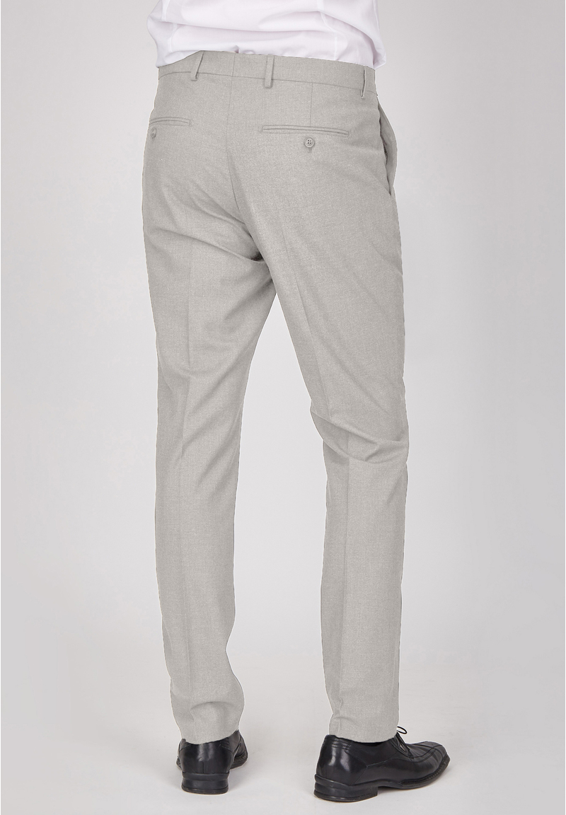 Anzughose Stoffhose Slim Fit Business, Sand Rückansicht