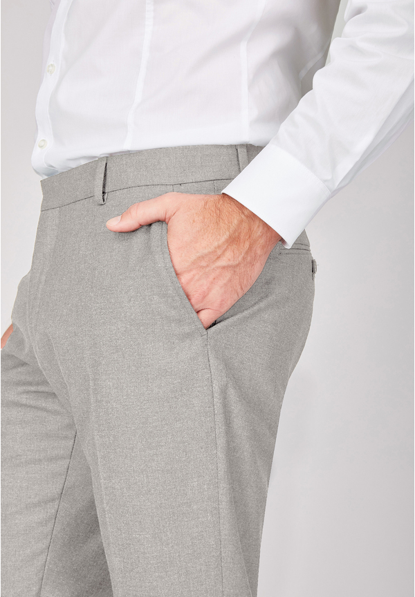 Anzughose Stoffhose Slim Fit Business, Sand Detailansicht 1