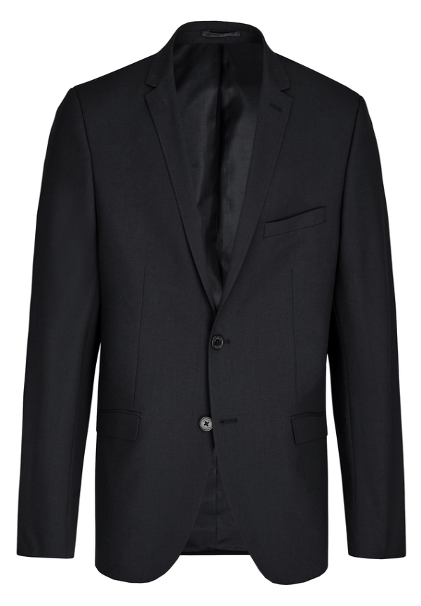 Designer Business Sakko Anzug-Jackett Regular Fit, schwarz