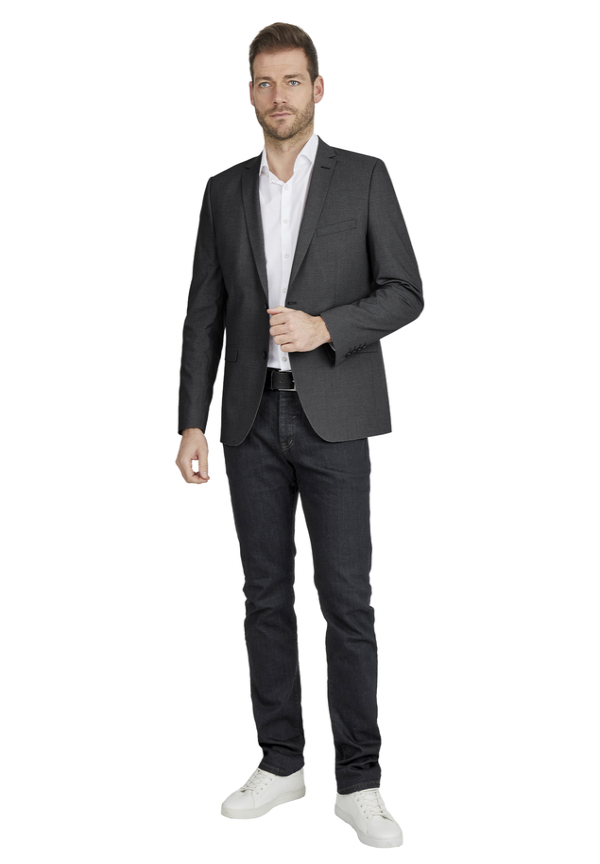Designer Business Sakko Anzug-Jackett Regular Fit, anthrazit Detailansicht 1