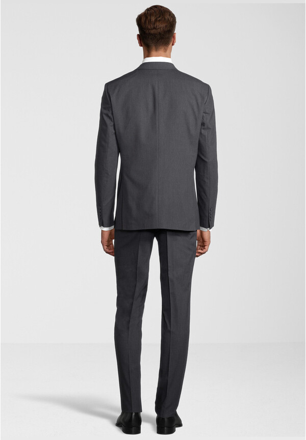 Business Anzug 3-teilig Dreiteiler mit Weste, Anthrazit Rückansicht