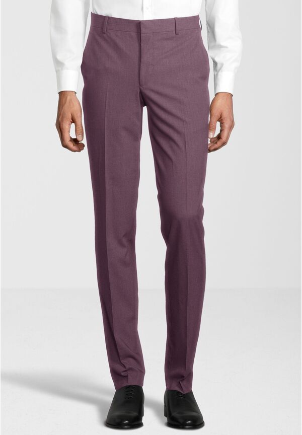 Business Anzug 3-teilig Dreiteiler mit Weste, wine