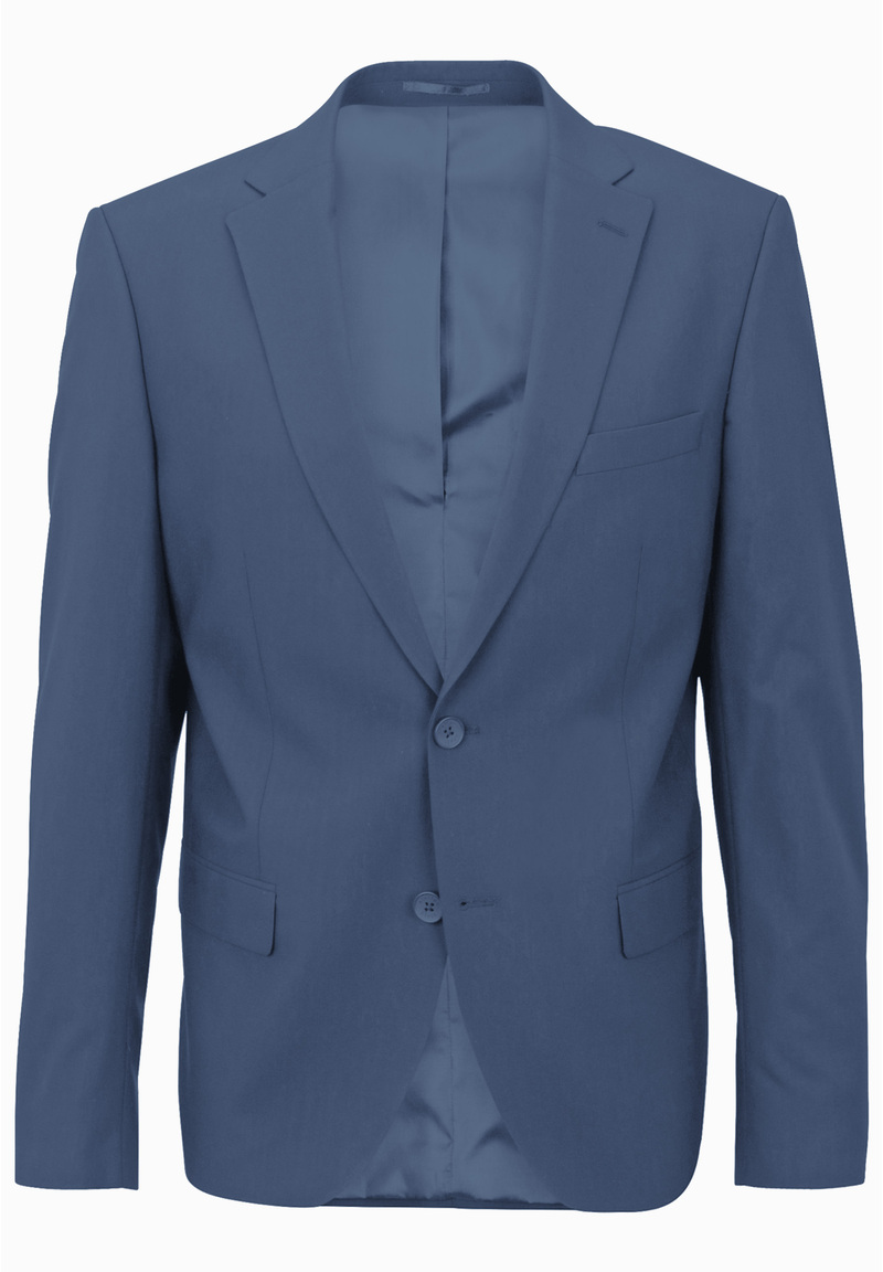 Designer Business Sakko Slim Fit, Hellblau Detailansicht 2