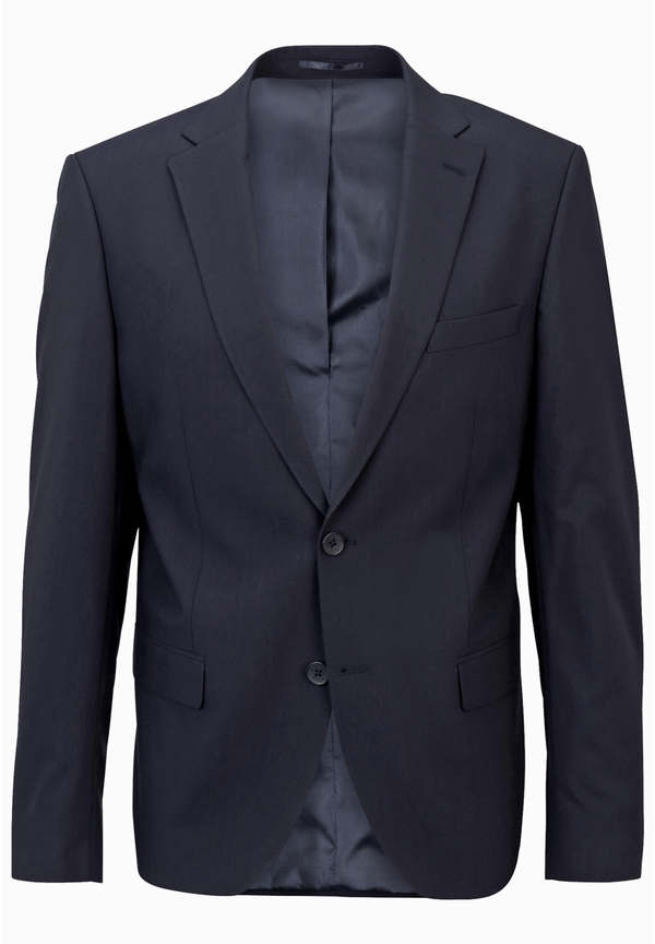 Designer Business Sakko Slim Fit, Marine Detailansicht 2