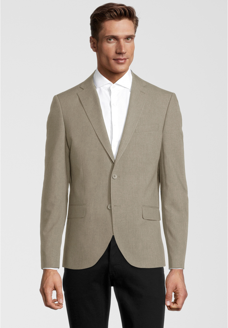 Designer Business Sakko Slim Fit, Sand Frontansicht