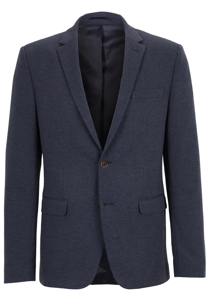 Sakko 2-farbig Slim Fit, Marine Detailansicht 1