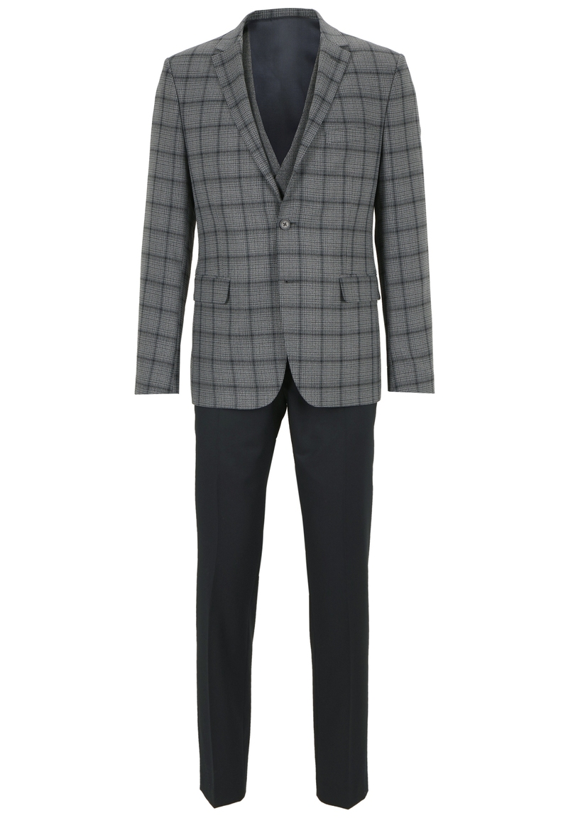 Anzug Dreiteilig kombiniert, Marine