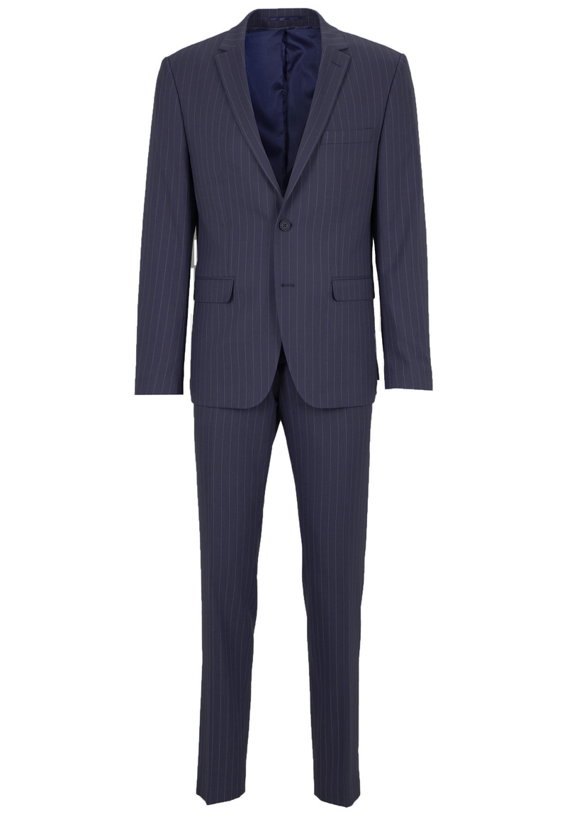 Anzug Slim Fit Nadelstreifen, Marine