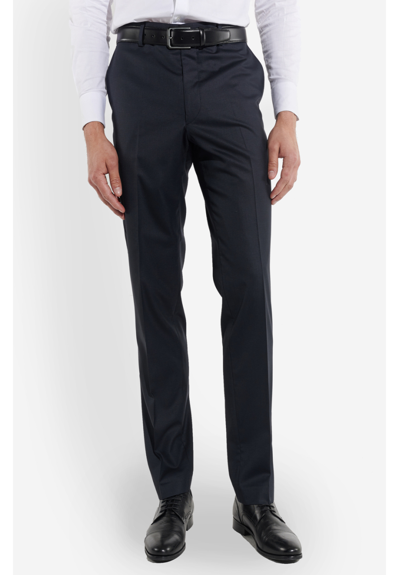 Anzughose Regular Fit elastisch, Marine Frontansicht