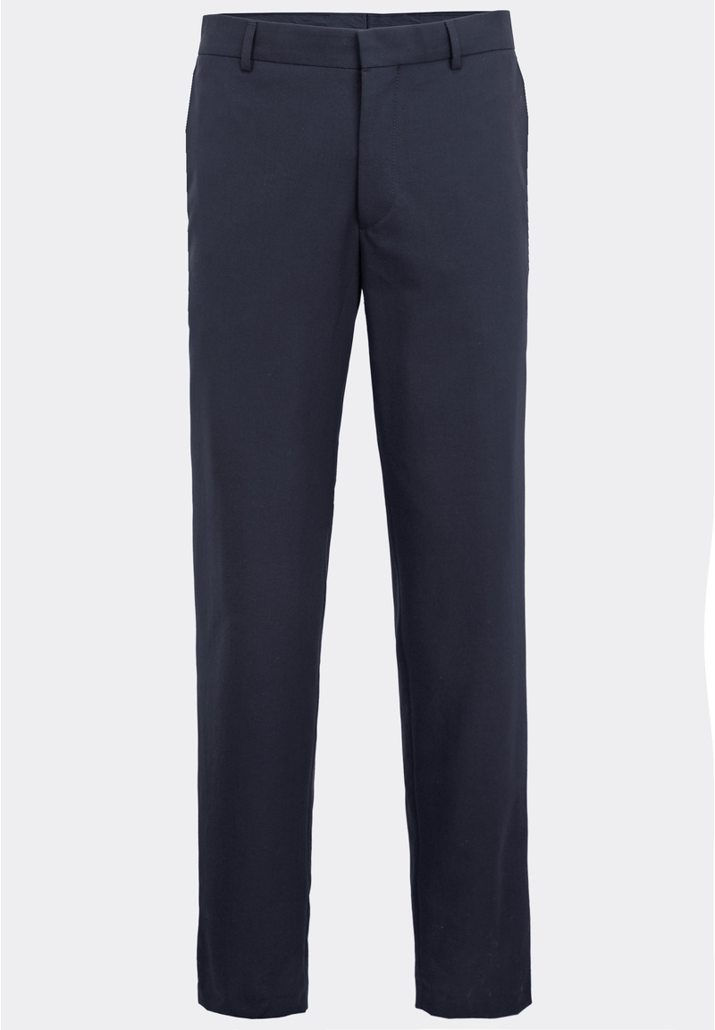 Anzughose Regular Fit elastisch, Marine Detailansicht 2