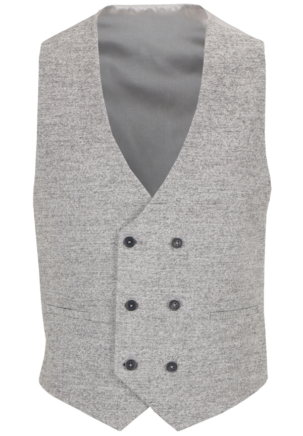 Anzug-Weste, grau melange Detailansicht 2