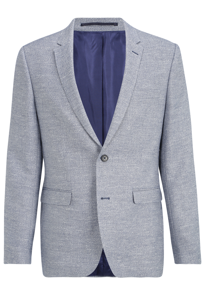 Sakko Leinen-Mix, hellblau Detailansicht 2