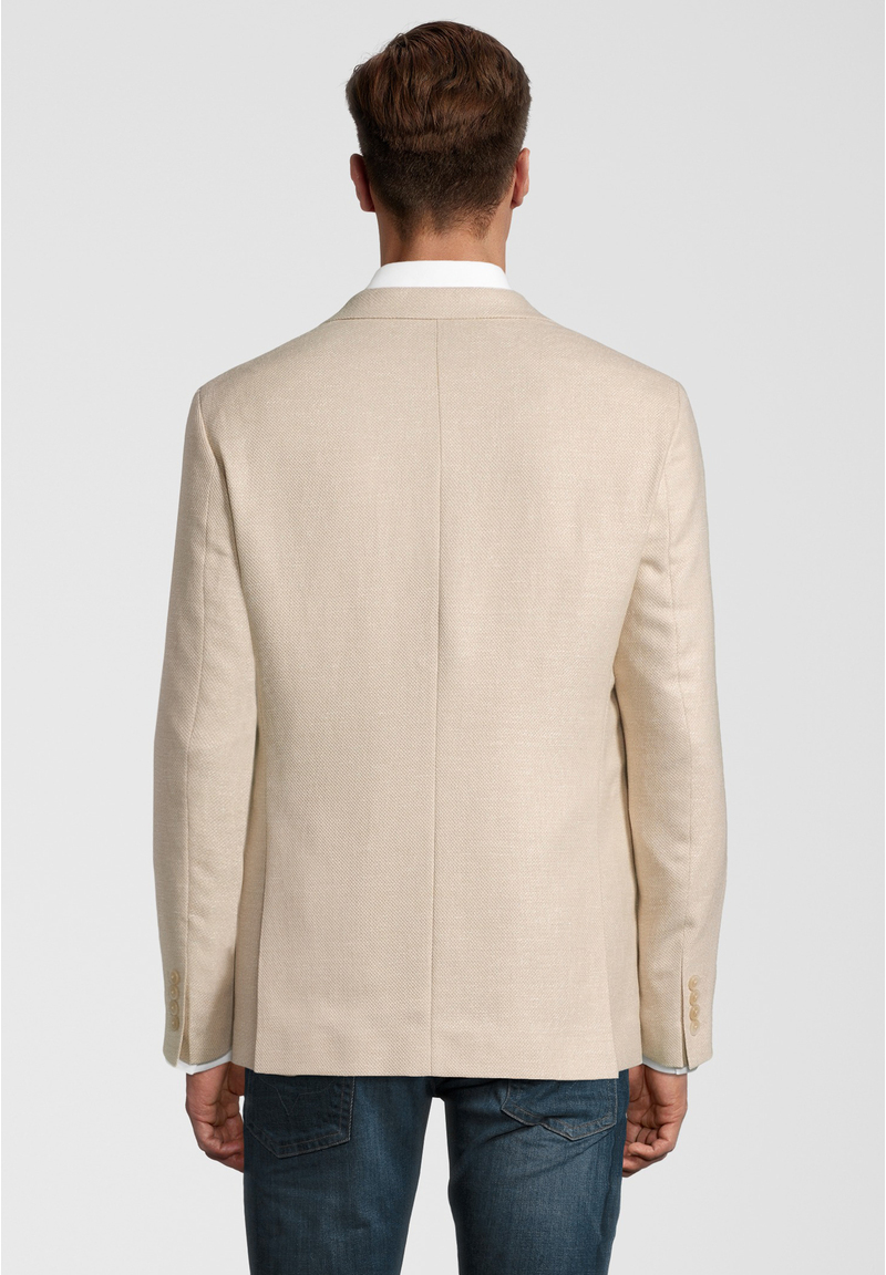 Sakko Leinen-Mix, sand Rückansicht