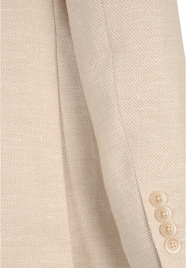 Sakko Leinen-Mix, sand Detailansicht 2