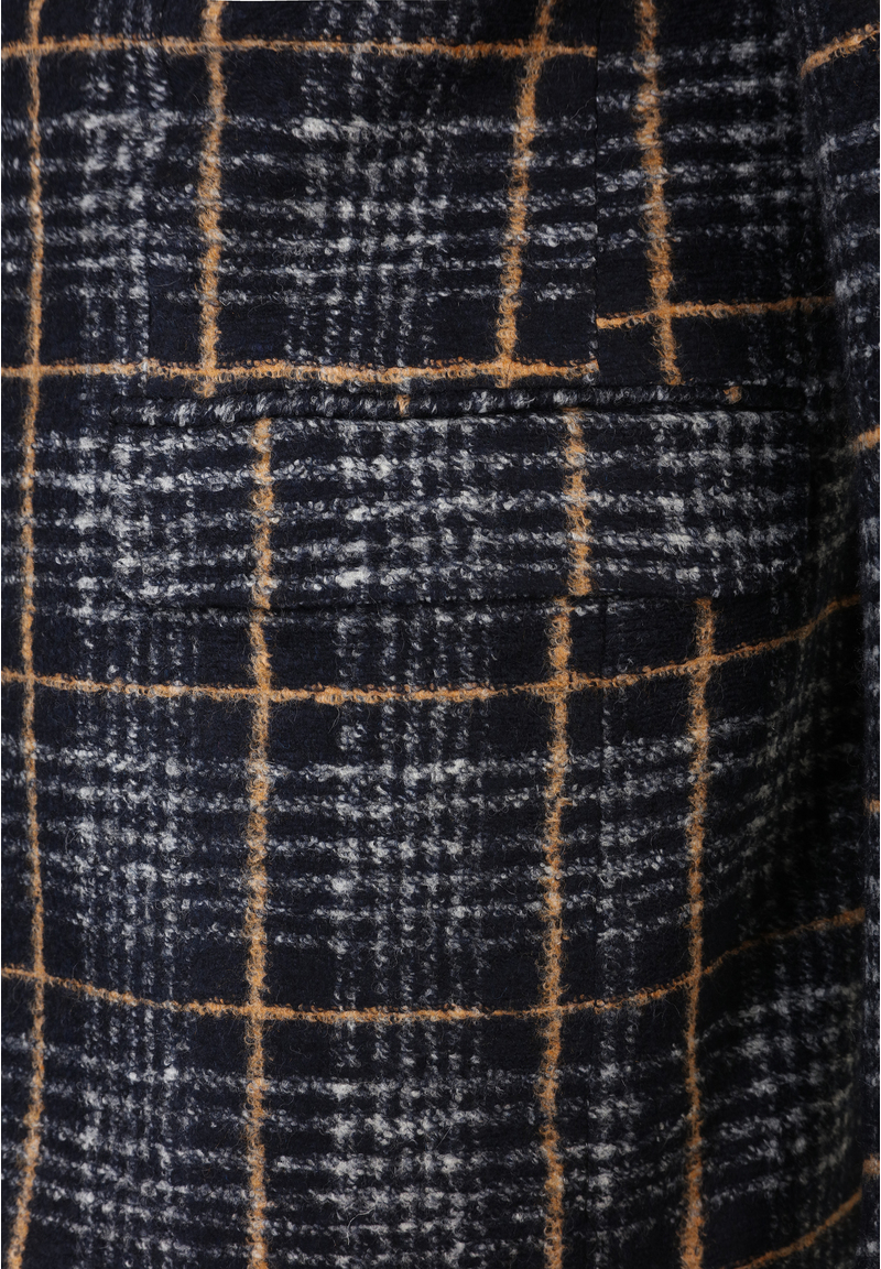 Jersey-Sakko Wolle Karo, Marine 