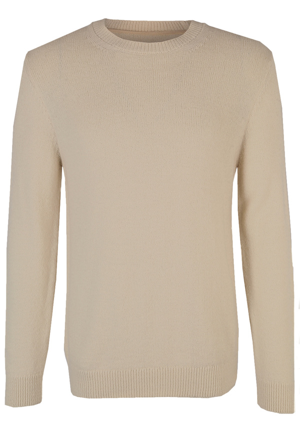Pullover Rundhals Soft Touch, beige Detailansicht 2