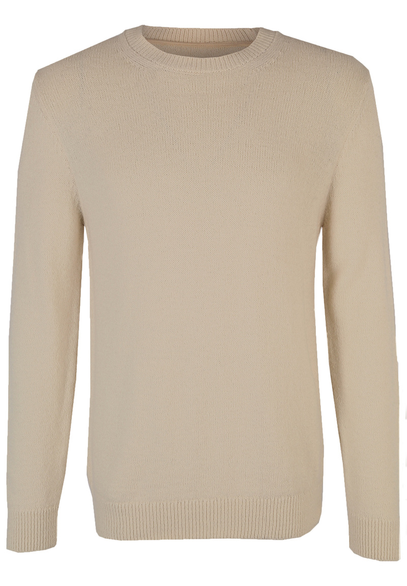 Pullover Rundhals Soft Touch, beige Detailansicht 2