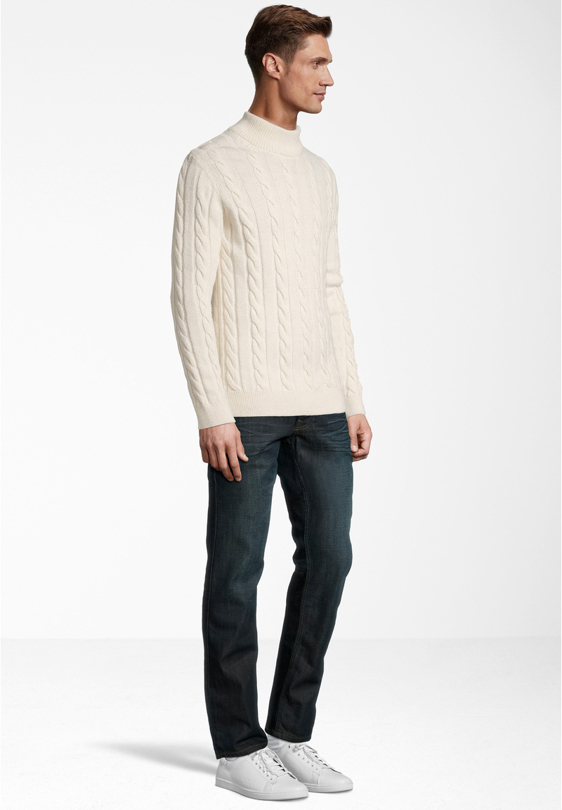 Pullover Zopfmuster Soft Touch, creme Detailansicht 1