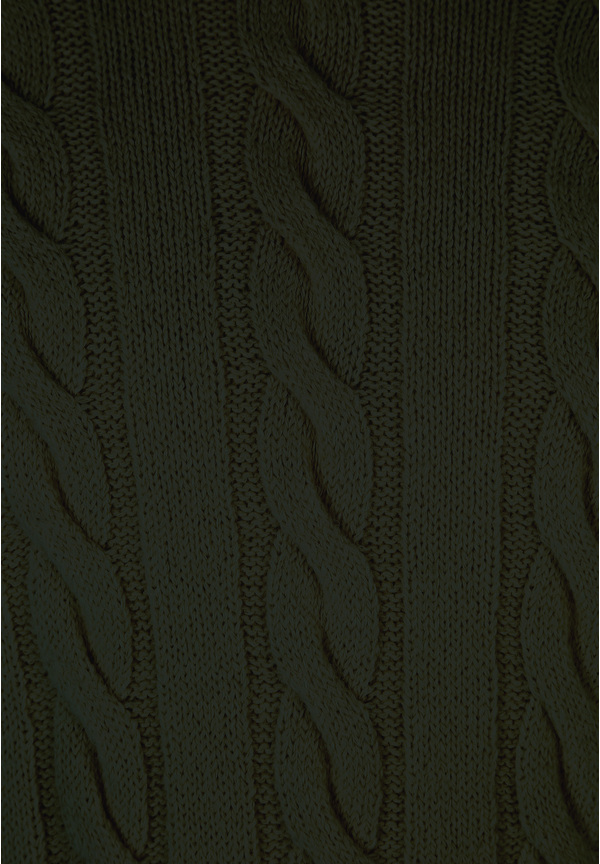 Pullover Zopfmuster Soft Touch, khaki