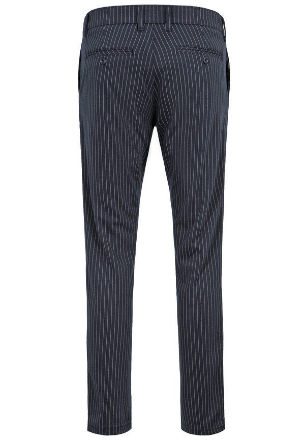 Hose Nadelstreifen Elastisch, Marine