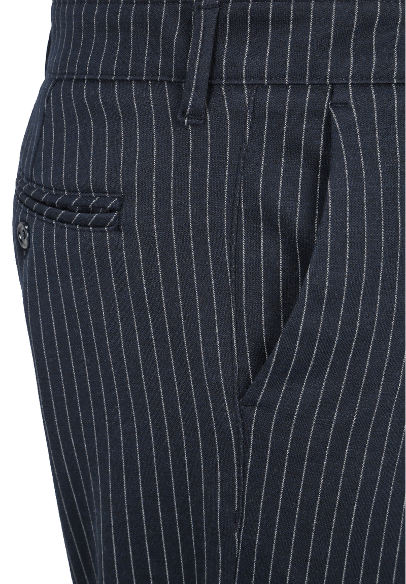 Hose Nadelstreifen Elastisch, Marine