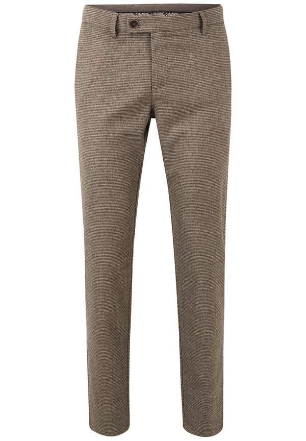 Hose knöchellang zweifarbig, beige Detailansicht 2