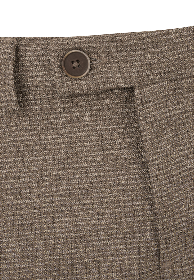 Hose knöchellang zweifarbig, beige