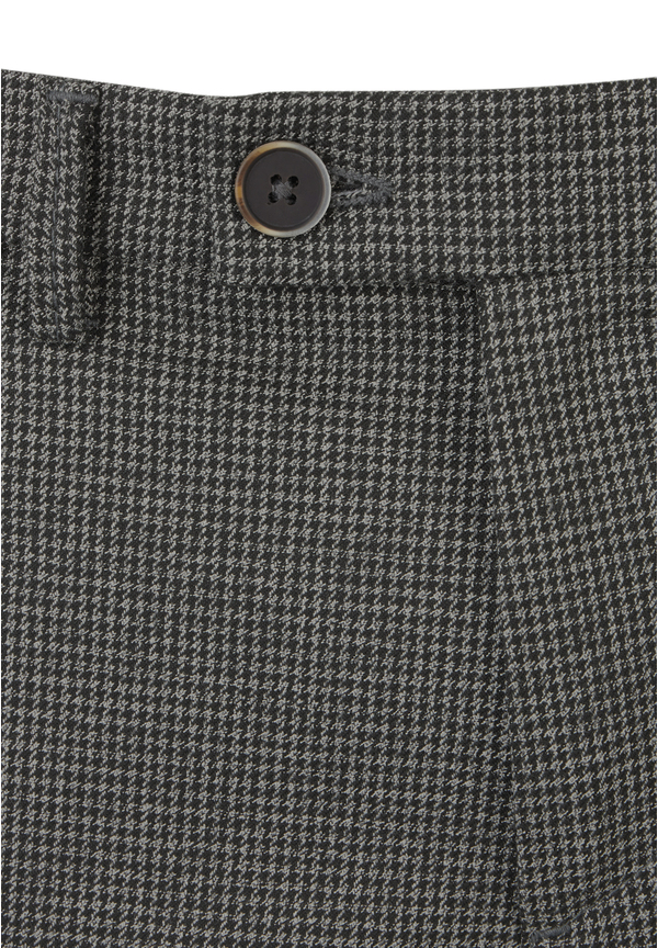 Hose knöchellang zweifarbig, schwarz-weiss