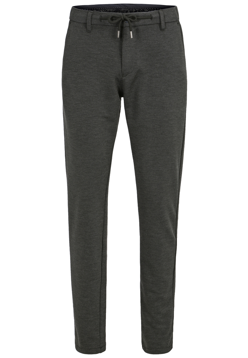 Herren Hose Fil a Fil elastisch, anthrazit Detailansicht 2