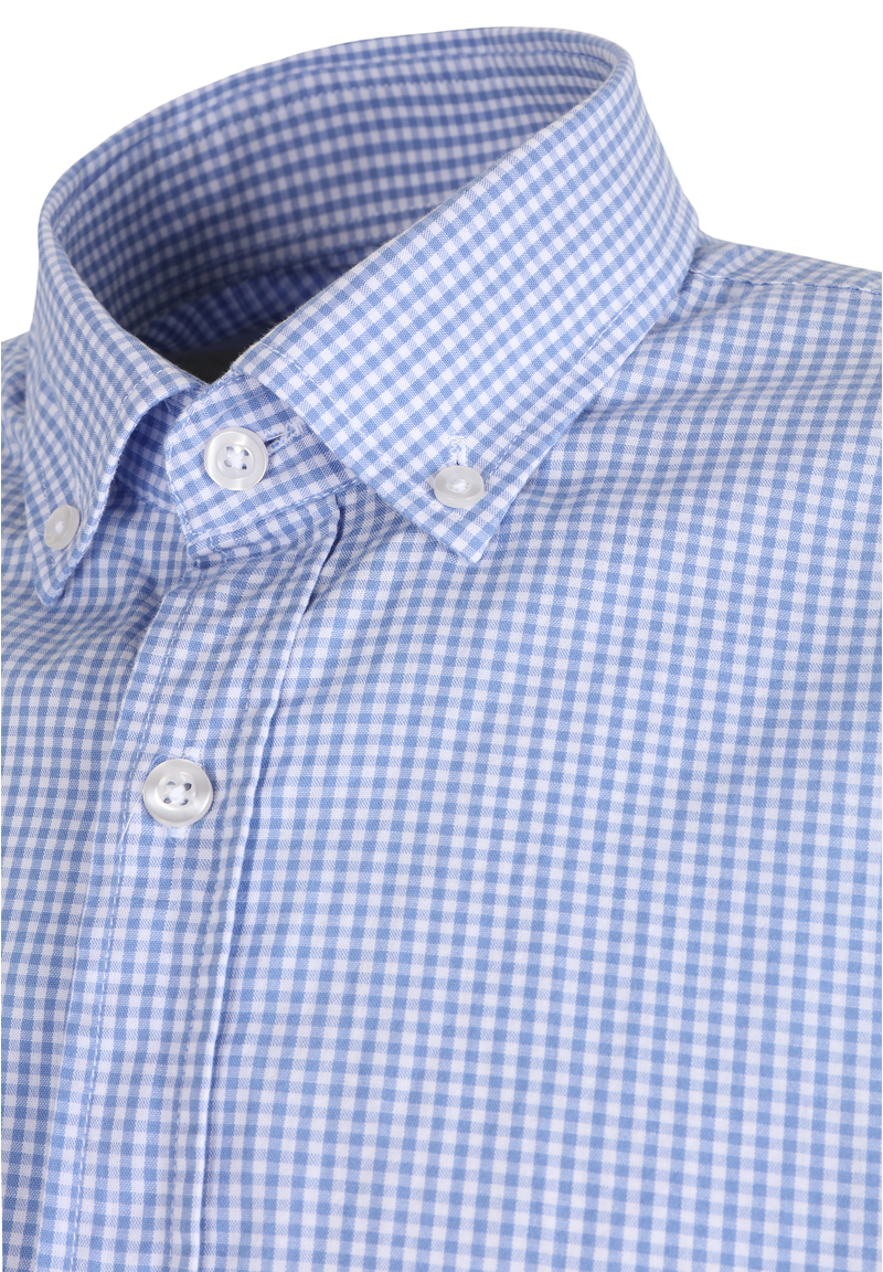 Hemd Vichy-Karo, hellblau