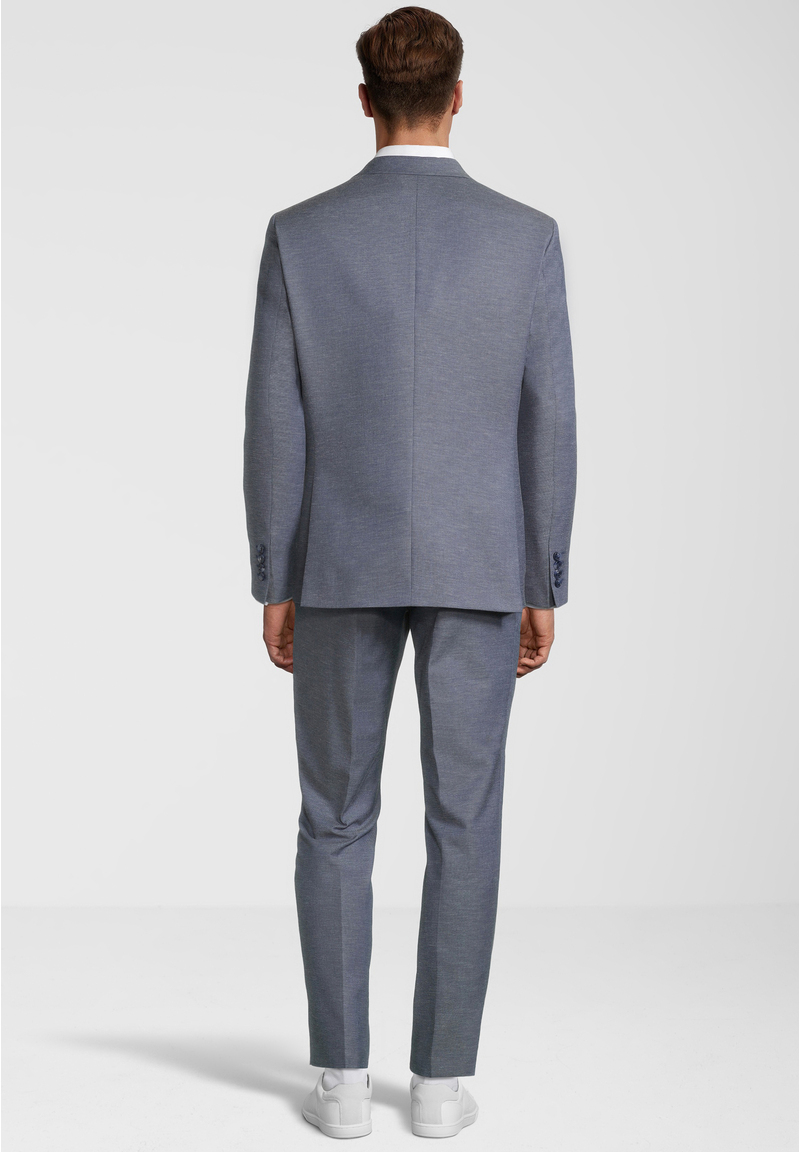 Men’s suit melange, Dark blue Rückansicht