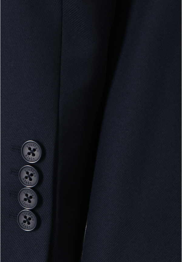 Sakko Struktur Einstecktuch, Marine Detailansicht 2