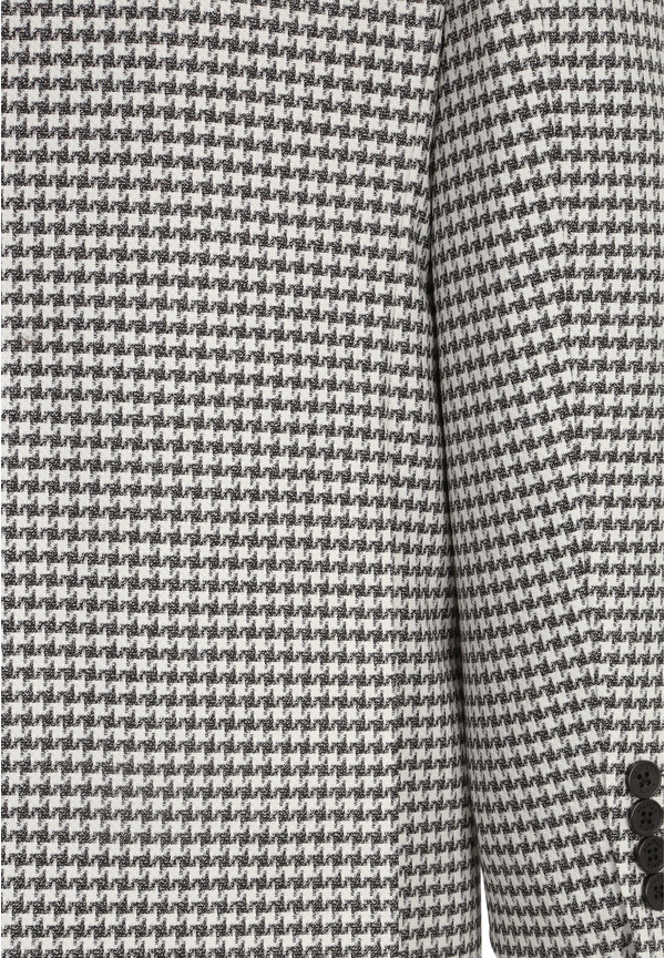 Sakko Hahnentritt, schwarz / creme