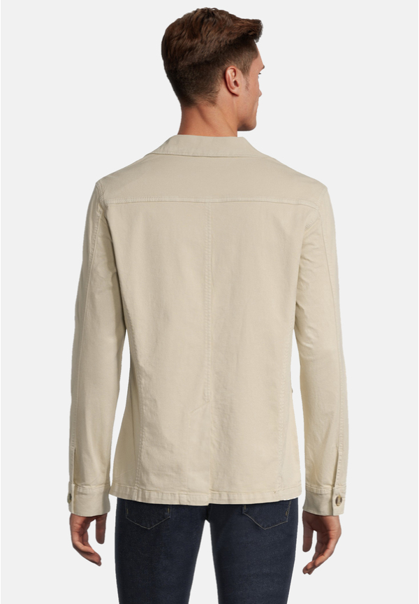 Baumwoll-Sakko, beige Rückansicht