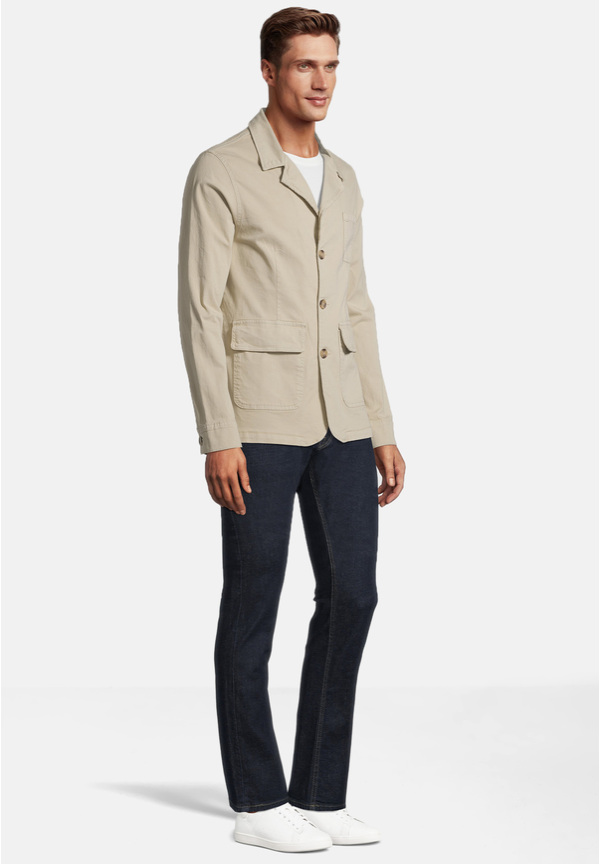 Baumwoll-Sakko, beige Detailansicht 1