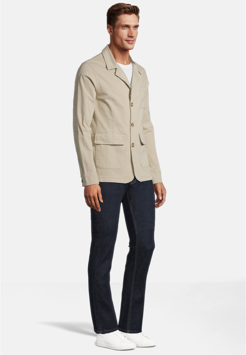 Baumwoll-Sakko, beige Detailansicht 1