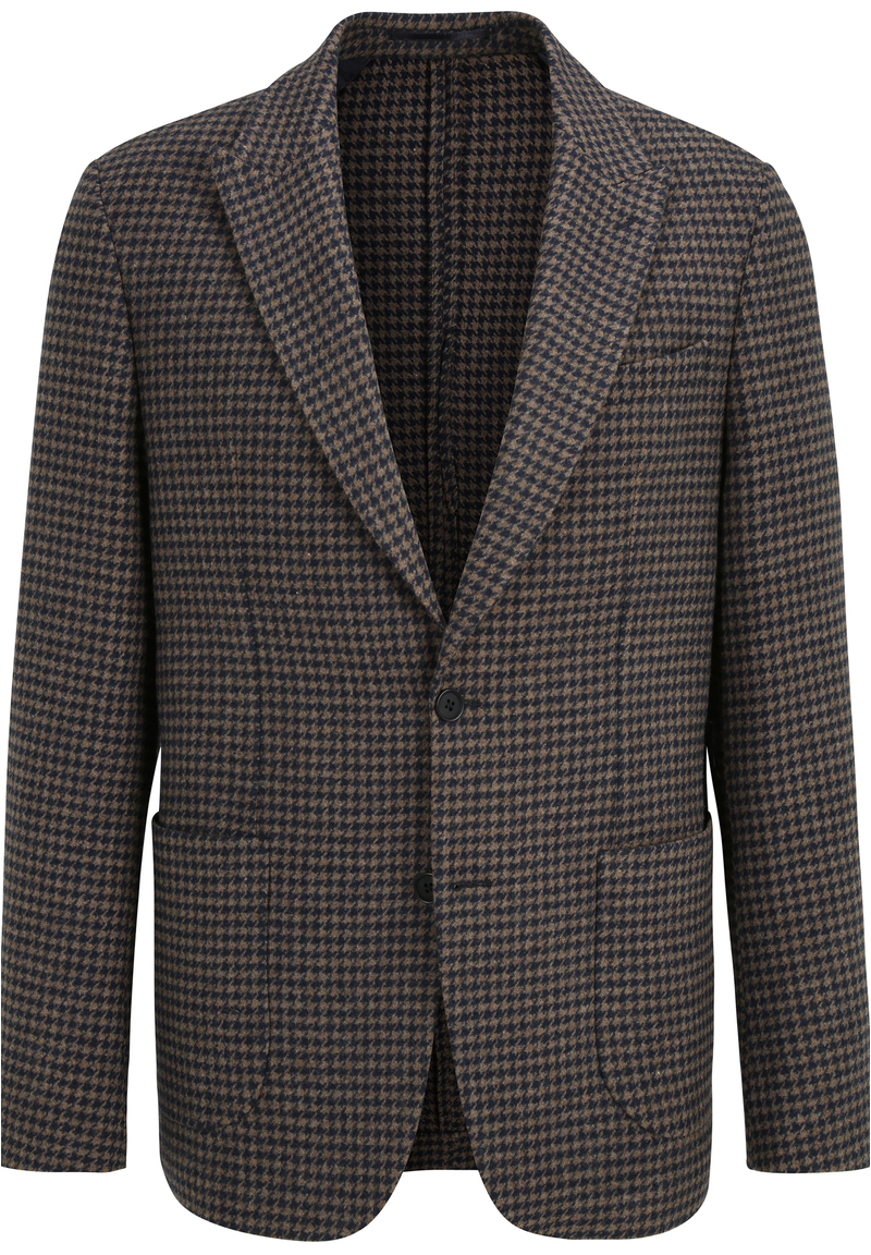 Sakko Woll-Mix, braun Detailansicht 2