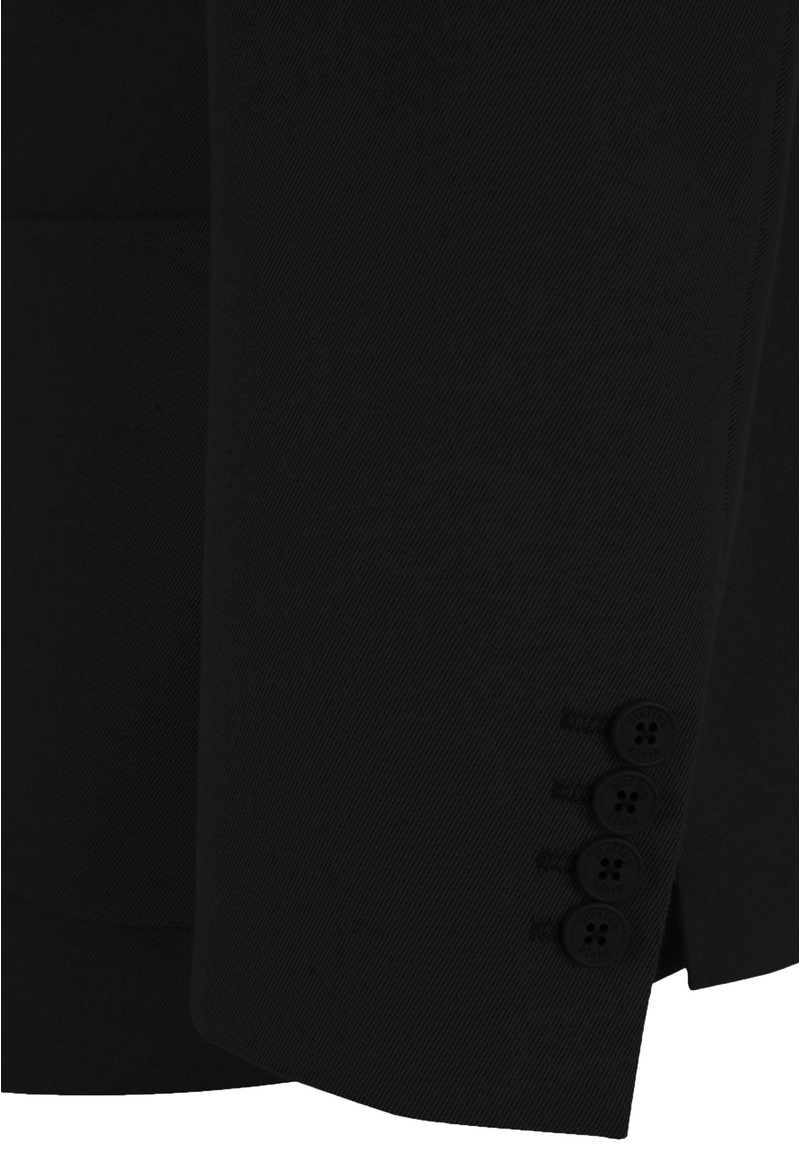 Sakko aufgesetzte Taschen, schwarz