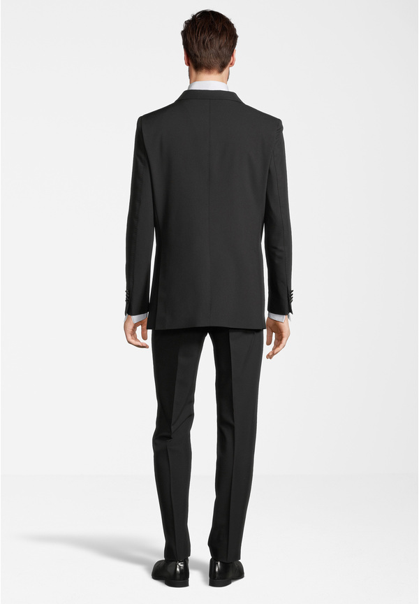 5-piece tuxedo with bow tie and pocket square, schwarz Rückansicht