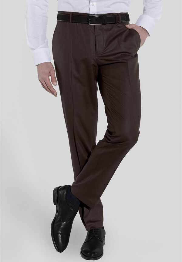 Designer Anzug Slim Fit, Braun Detailansicht 2